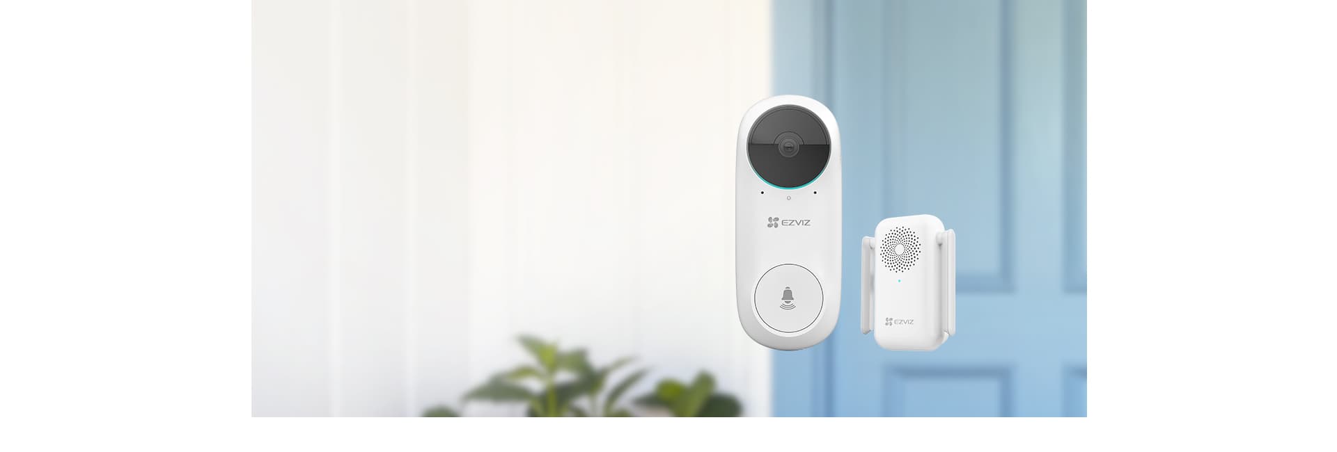 EZVIZ Wire-Free Video Doorbell with chime DB2C