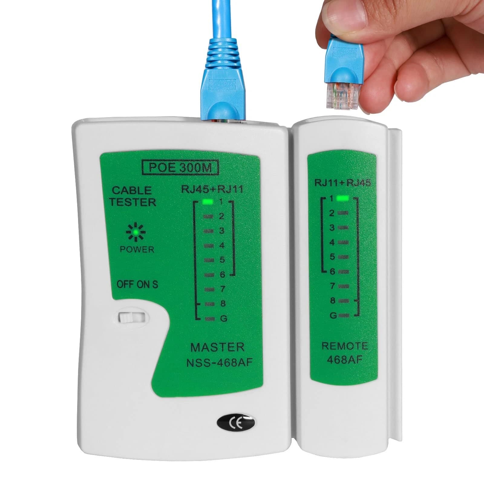 RJ45 and RJ11 Network Cable Tester 